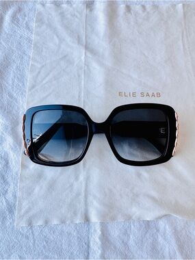 Elie Saab Square Sunglasses ES 015/S